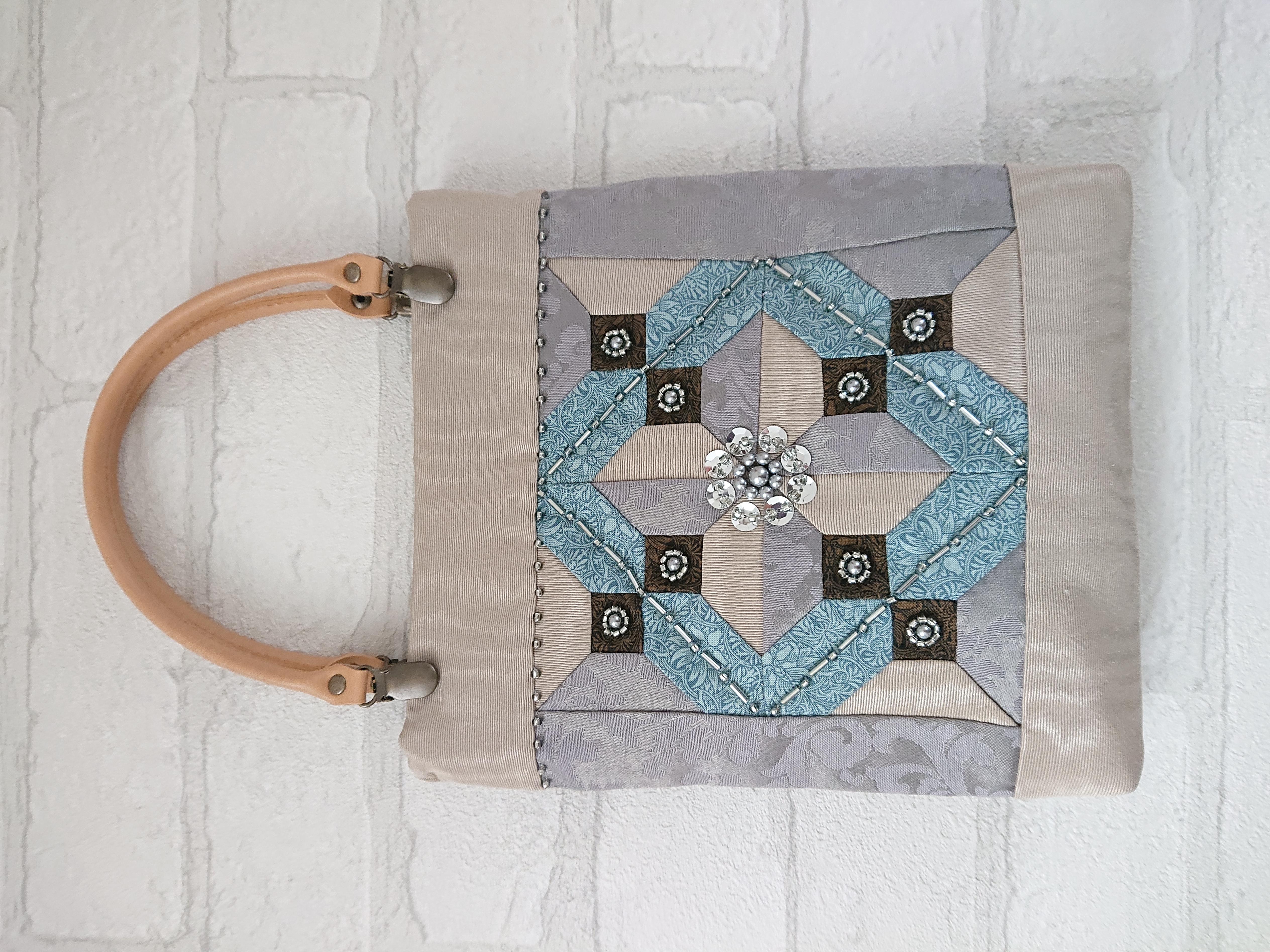 サーティーン・スクエアーズのバッグ※パッチワーク教室No.17掲載